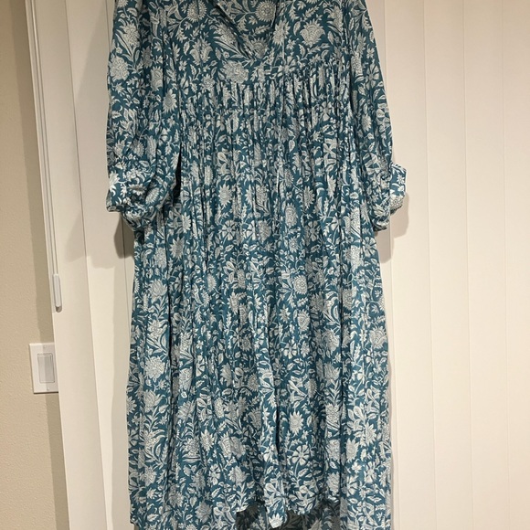 Daughters of India Kyra Midi Dress in Ocean Blue - Picture 5 of 6